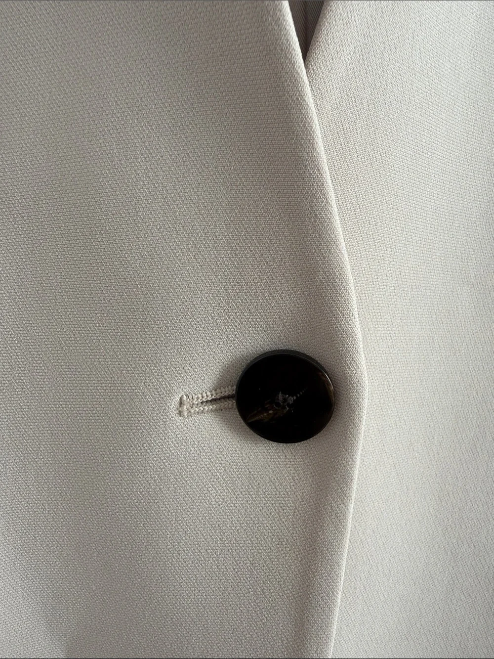 Theory Light Cream Single-Button Blazer - Picture 3 of 6